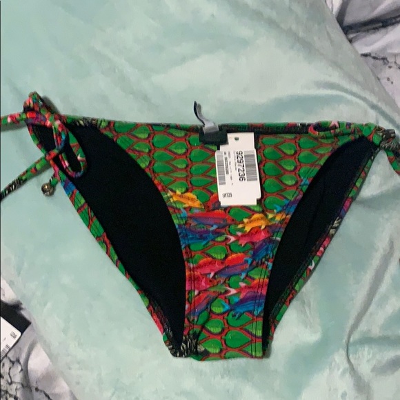 Cynthia Rowley Green Fish Bikini Bottoms - Picture 2 of 4